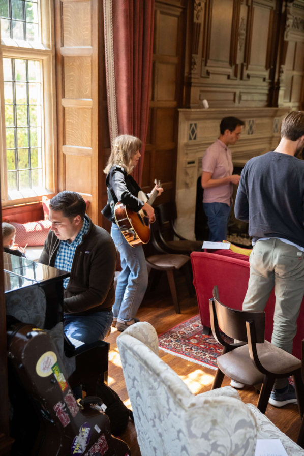 Worship and music at Yarnton Manor.