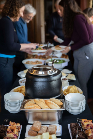 Community lunch at Yarnton manor on Friday.