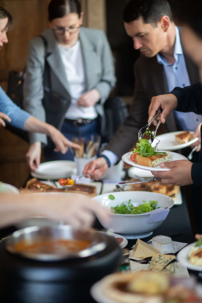 Community lunch at Yarnton manor on Friday.