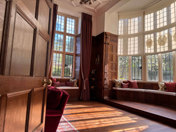 View of music room at Yarnton Manor.