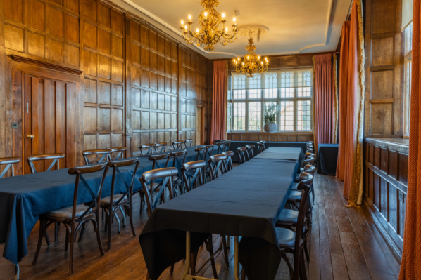 Long hall in Yarnton Manor.